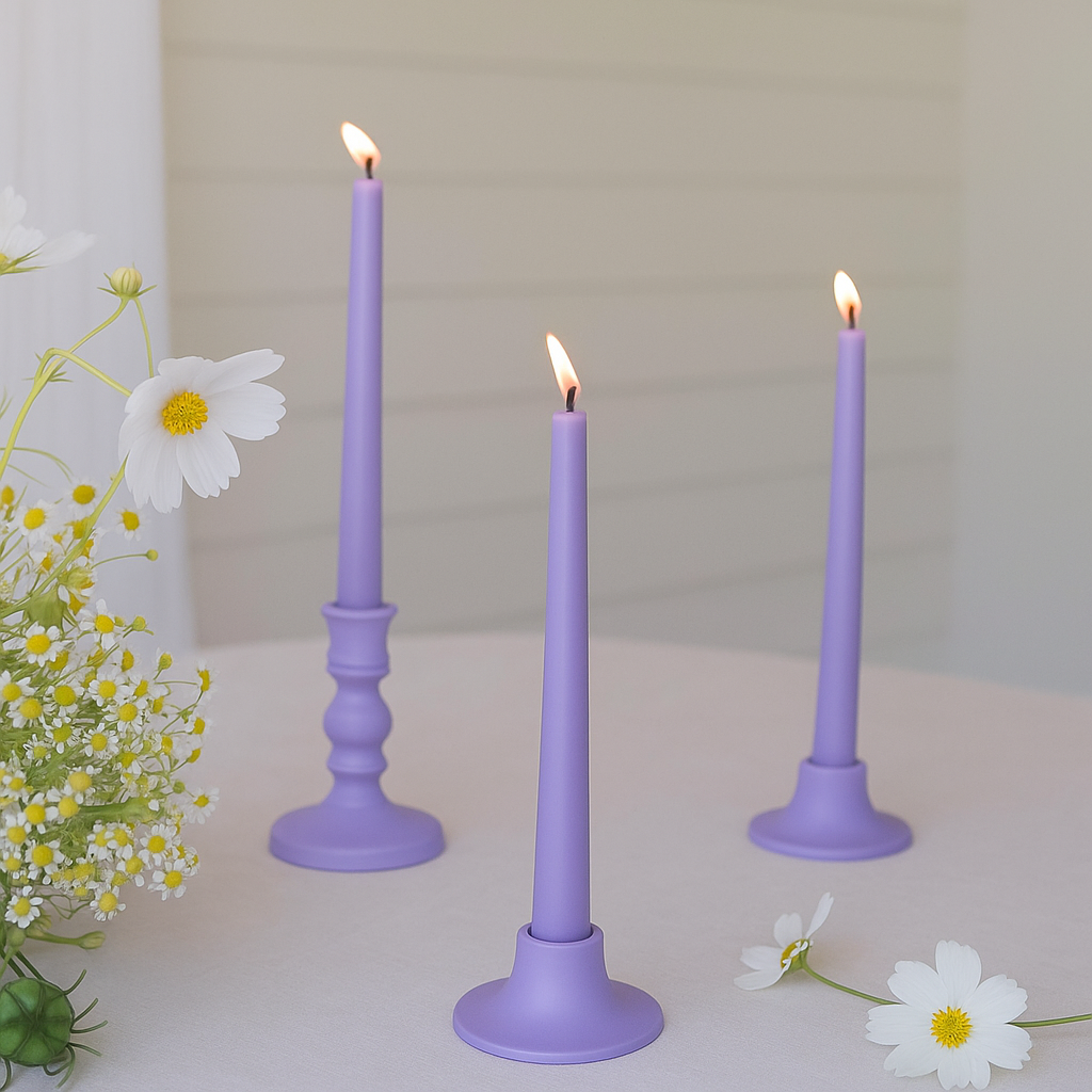 Death By Lavender Taper Candle (Pack of 3)