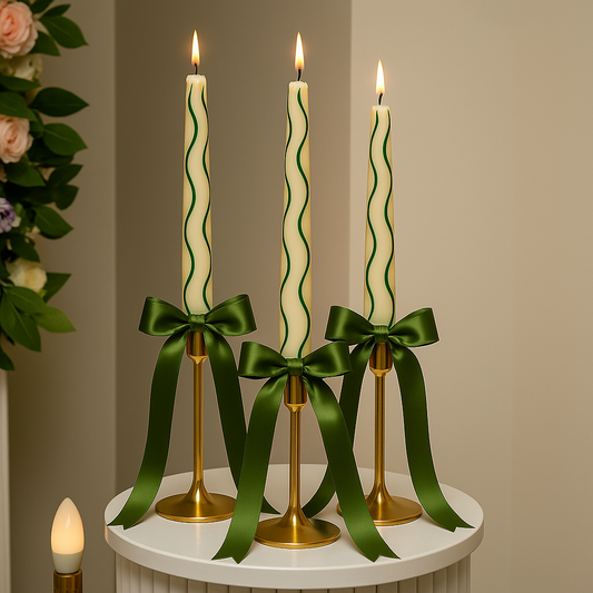 Loyal, But Kinda Toxic (pack of 3 Olive Green Taper Candle)