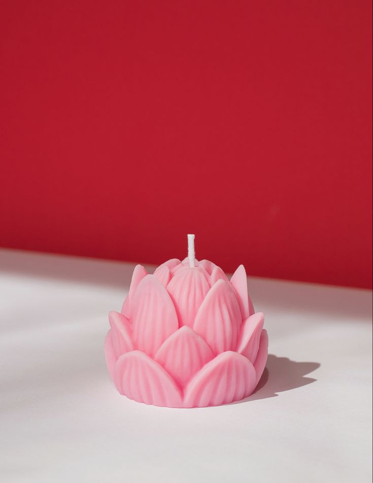 Blossom Lotus Flower Candle – Set of 2 Scented Floral Candles by Vyory