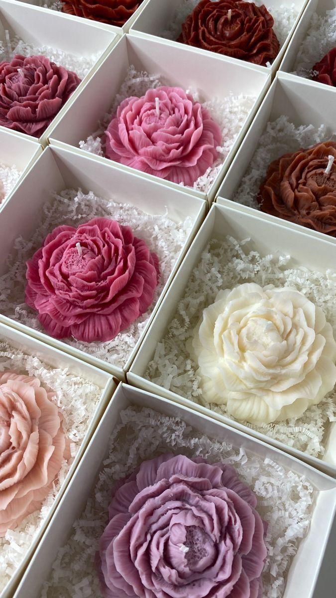 Peony Blooming Flower Scented Candle – Festive Candle for Gifting & Home Decor (Set of 2)