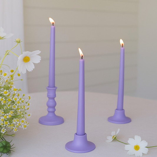 Death By Lavender Taper Candle (Pack of 3)