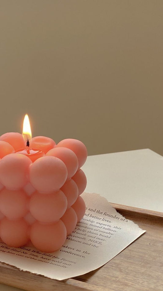 Pink Bubble Scented candle (pack of 2)