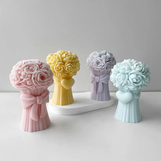 Bouquet Shaped Scented Candle – Elegant Floral Design, Perfect for Gifting & Home Décor